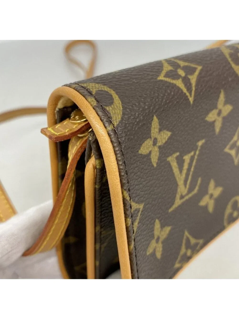 Louis Vuitton Shoulder Bag Monogram Pochette Twin GM Brown